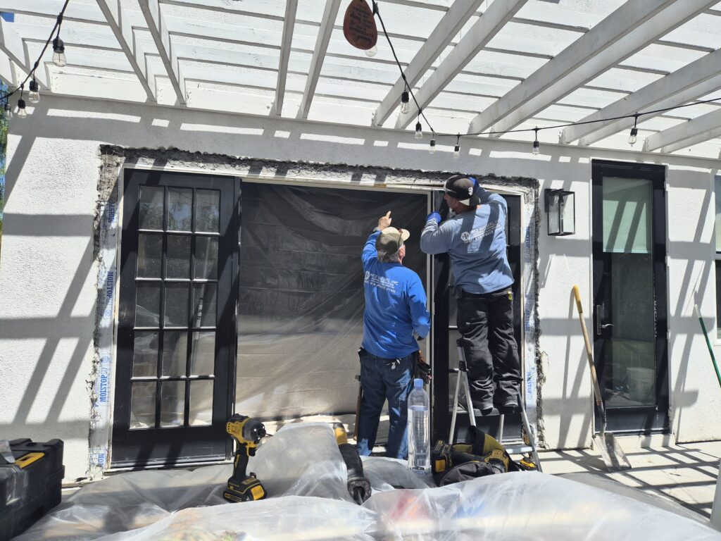 workers on a construction site